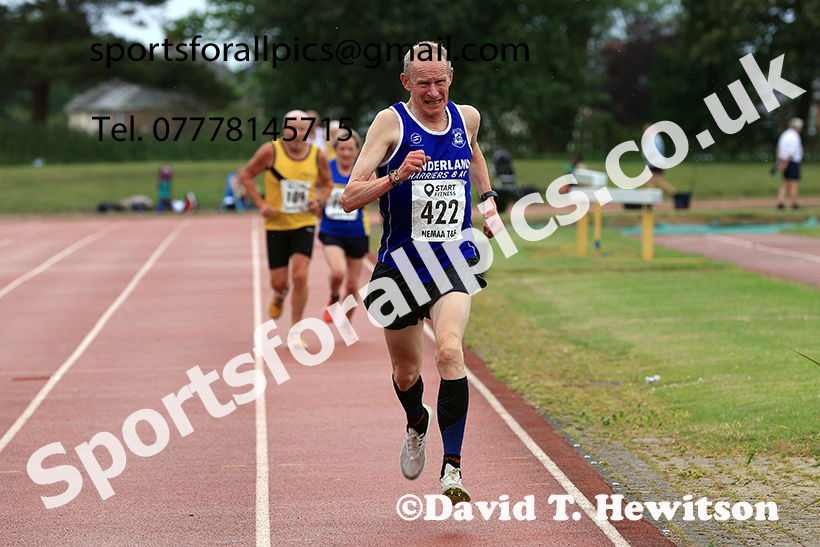 3000 metres, 2025 NEMAA Track and Field, Monkton. Photo: David T. Hewitson/Sports for All Pics